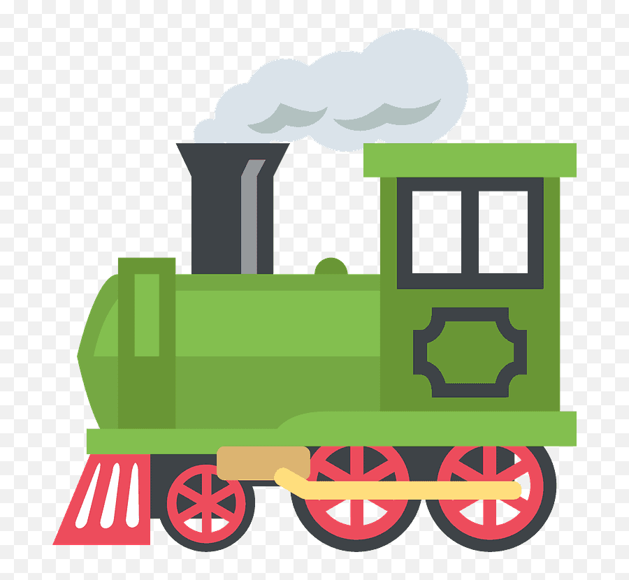 Caboose Clipart Steam Engine Caboose - Train Engine Car Clip Art Emoji,Steam Image To Emoticon