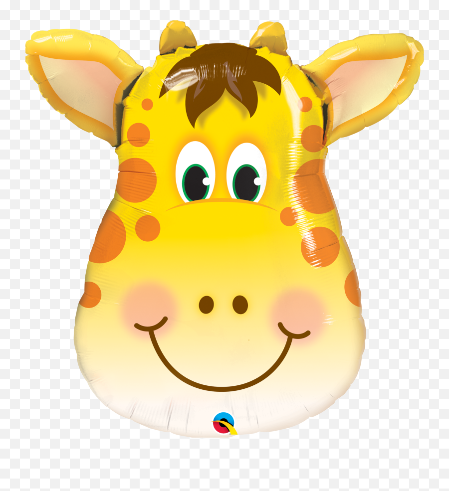 14 Jolly Giraffe Foil - Giraffe Balloon Emoji,Giraffe Emoticon Text