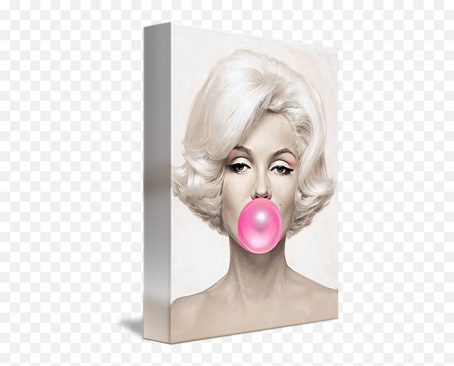 Marilyn Monroe Bubblegum A4 Icing Cake Topper Personalised - Marilyn Monroe Bubblegum Poster Emoji,Emoji Cake Toppers
