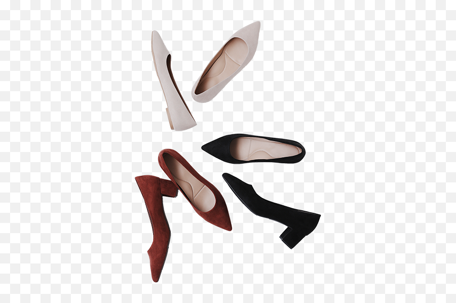 Yataro Chunky Heeled Shoes - Pointy Toe Emoji,Emotion Shoes Ltd