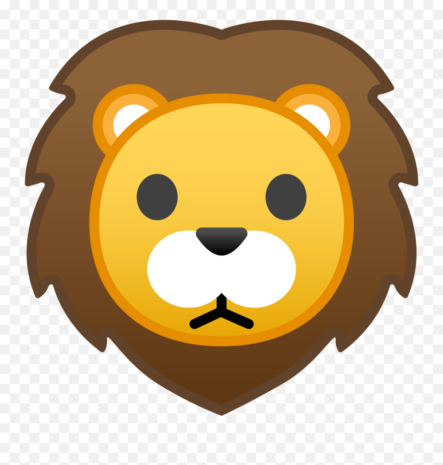 Lion Emoji Clipart - Lion Emoji Transparent,Emoji De Panda