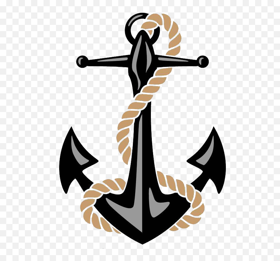 Anchor Watercraft Rope Illustration - The Anchor Line Around Anchor And Rope Png Emoji,Where Is The Anchor Emoji