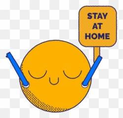 Stay At Home Emoji Flat - Stay At Home Emoji,Home Emoji