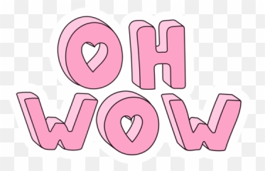 Inscription Oh Wow Sticker In 2021 - Wow Stickers Emoji,Japanese Tutorial Emotions