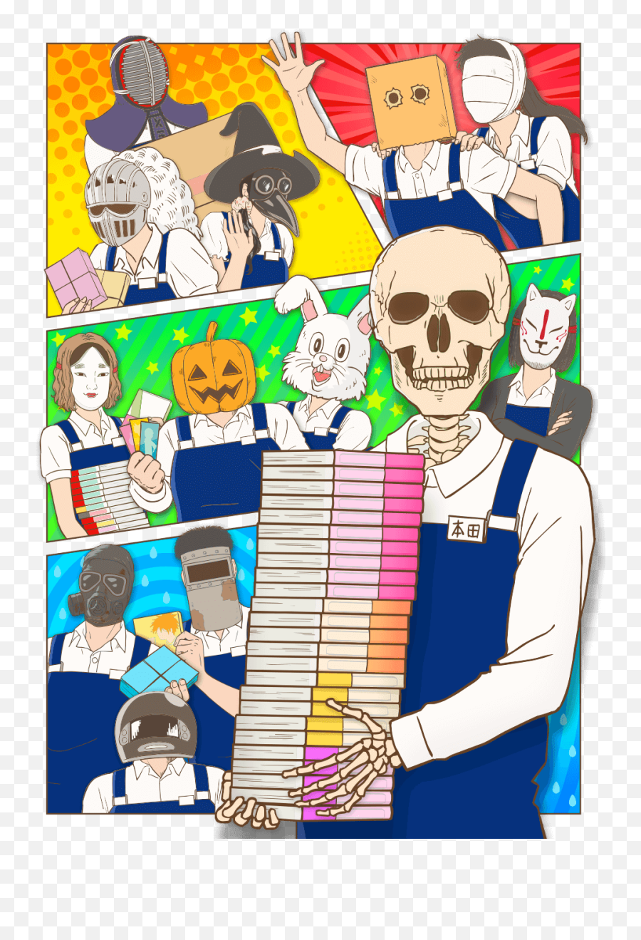 Gaikotsu Shotenin Honda - San Memperlihatkan Video Promosi Skull Face Bookseller Honda San Dub Emoji,Sakurasou No Pet Na Kanojo Smile Emoticon