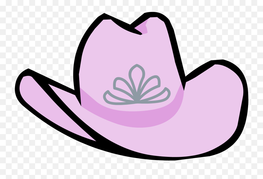 Pink Cowgirl Hat Club Penguin Wiki Fandom - Cow Girl Hat Clipart Emoji,Cowboy Emoji Discord