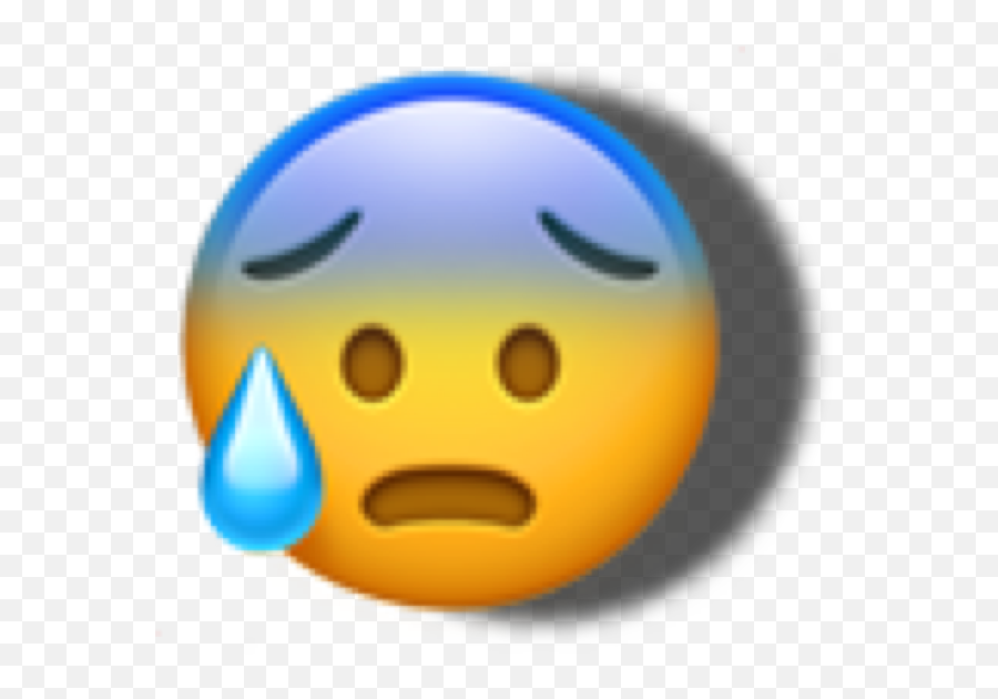 The Most Edited - Worried Emoji,Slender Emoticon