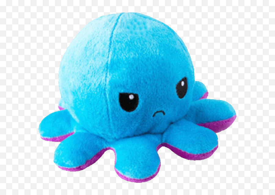 Emotion Plush - Reversible Octopus Gif Emoji,Ocotpus Emotions