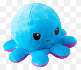 Emotion Plush - Reversible Octopus Gif Emoji,Ocotpus Emotions