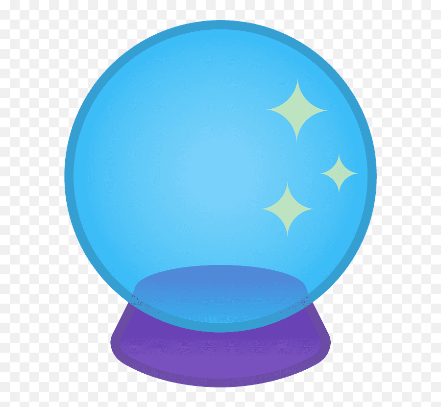 Crystal Ball Emoji - Transparent Background Crystal Ball Clipart,Blue Christmas Balls Emojis