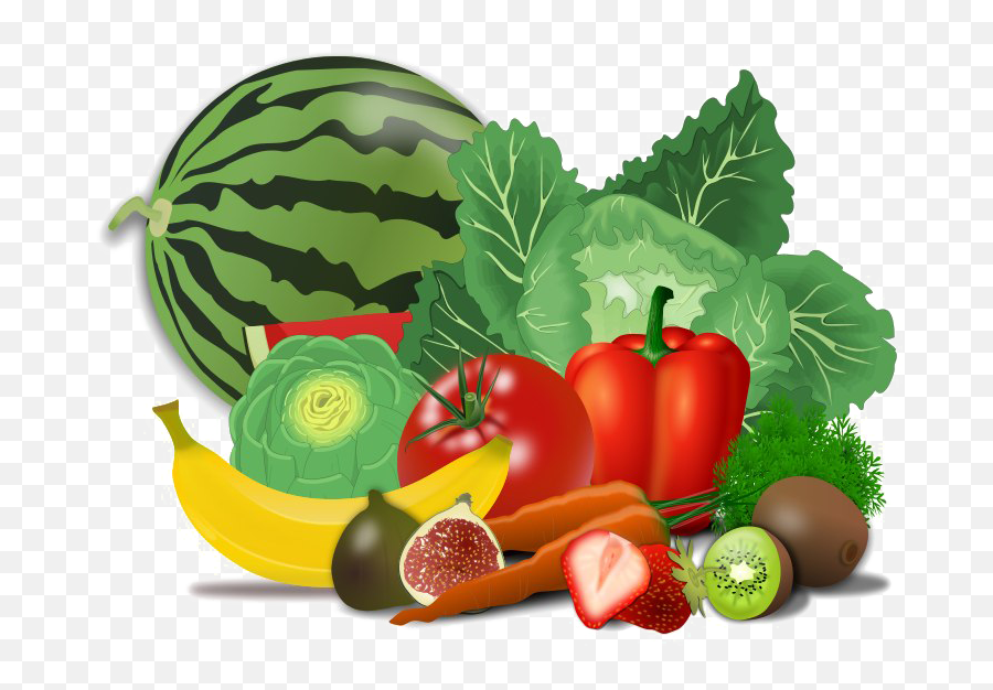 Food Emoji Png - Fresh Healthy Food Png Transparent Image Fruits And Vegetables Cartoon Transparent,Food Emojis