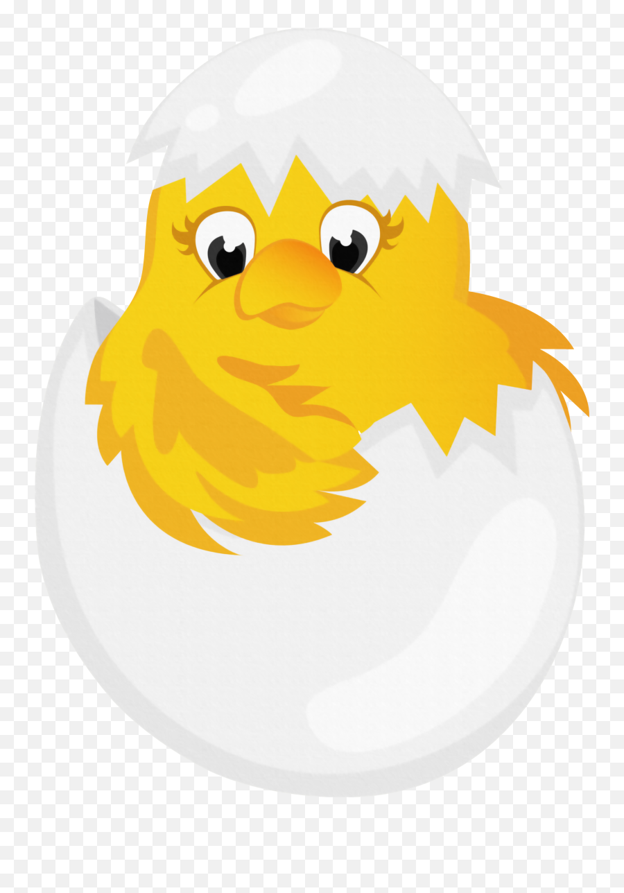 Chicken Cartoon Clip Art - Easter Chicken In Egg Transparent Chicks In A Shell Emoji,Emoji Chicken Clipart