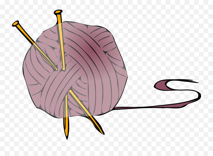 Knitting Yarn Needles 2 Png Svg Clip Art For Web - Download Knitting Ball Clip Art Emoji,Pine Needles Emoji