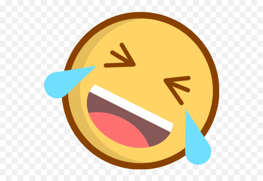 Emoji Laughing And Crying Vector - Laugh Sticker Png,Laugh Cry Emoji
