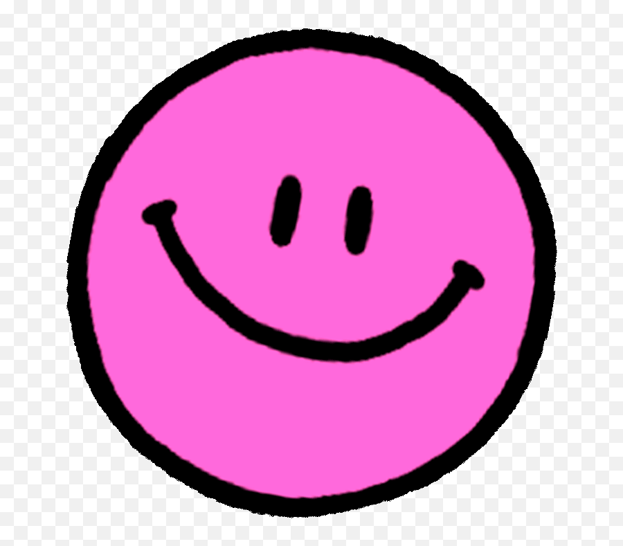 Myspace - Happy Face Gif Pink Emoji,Nichijou Emoticon