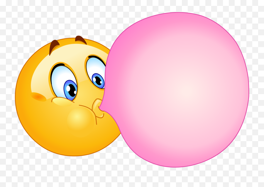 Bubblegum Emoji Decal - National Bubble Gum Day,Bubble Emoji