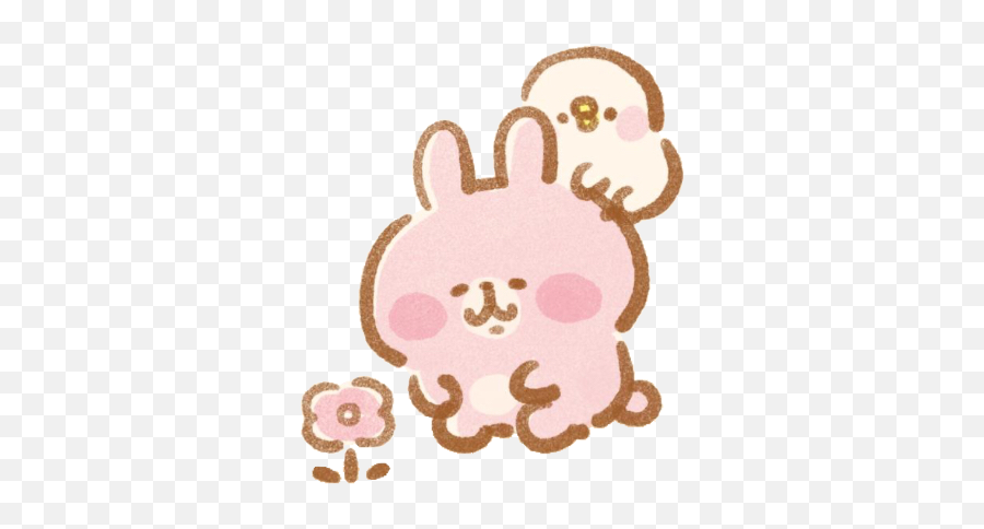 Kanahei Bunny Sticker - Girly Emoji,Kanahei Rabbit Emoticon