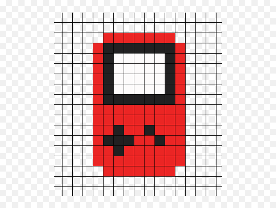 Fuse Bead Patterns - Dessin Pixel Among Us Emoji,Anime Emoticon Perler Pattern