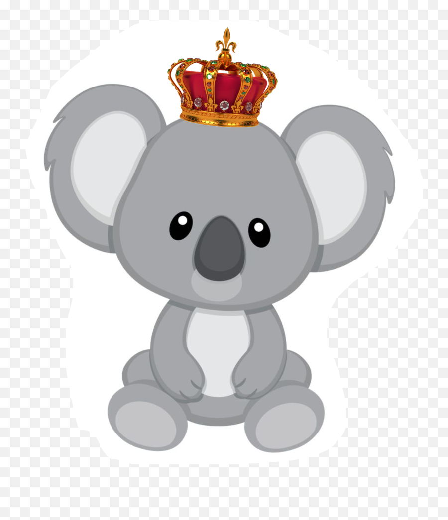 King Koala Bear Family Sticker - King Koala Emoji,Koala Bear Emoji