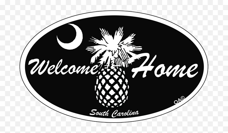 South Carolina Welcome Home Pineapple Large Sticker Emoji,Beach Wave Emoticon Instagram