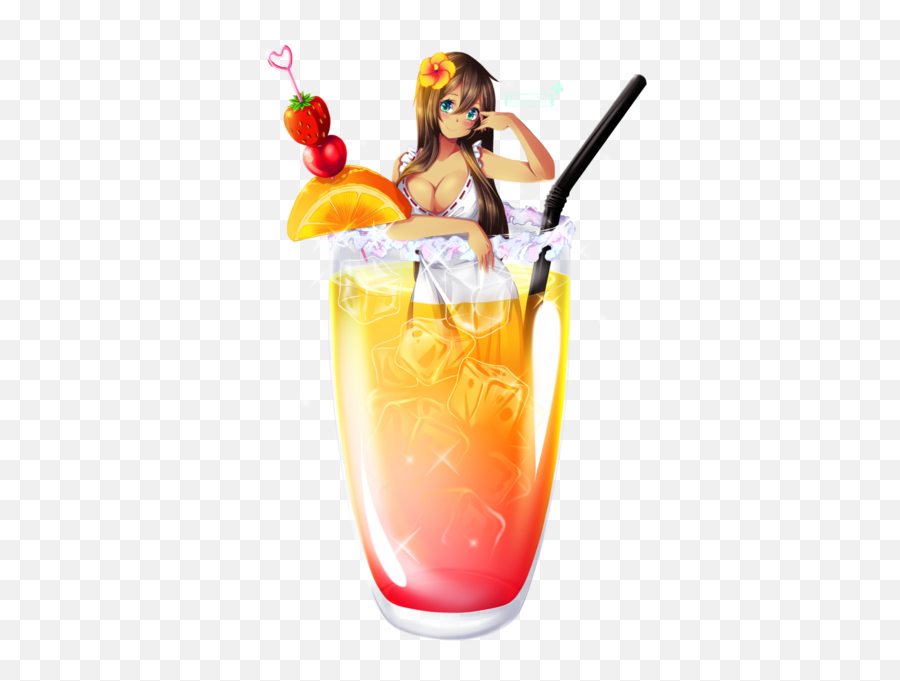 Beach Cutie Drink Png Official Psds Emoji,Emoji Drinking On The Beach