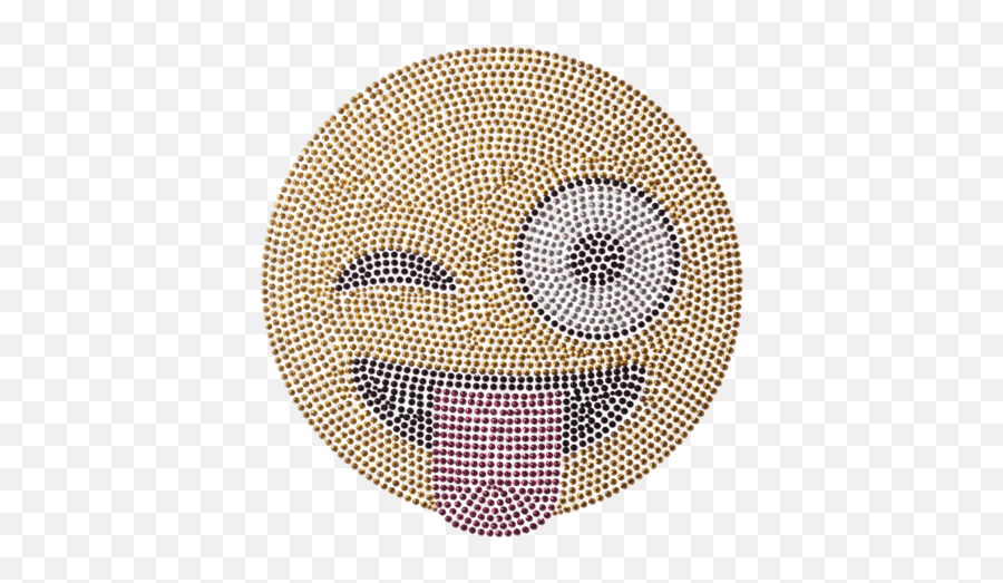 Download Hd Wink Emoji - Medium Circle Transparent Png Happy,Winking Emoji