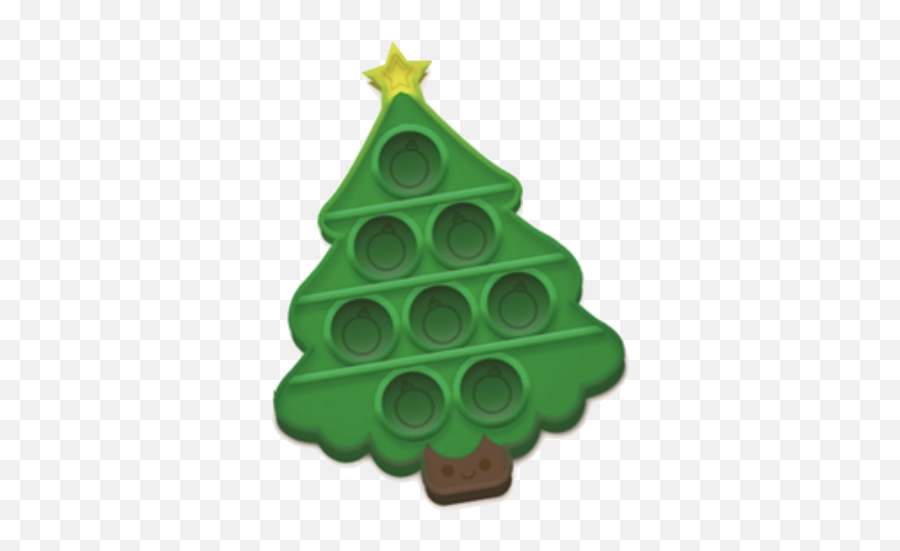 Omg Pop Fidgety - Holidaychristmas Mini Pop It Toys Assorted Colorsstyles Emoji,Bruning Christmas Tree Emoji