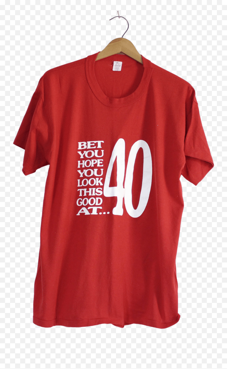 Red T - Shirt With Lettering By Tee Swing In 2022 Shirts T Emoji,You Bet Emoji