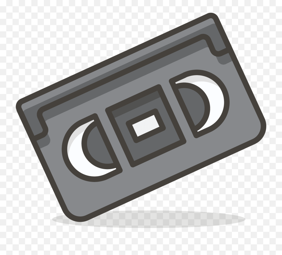 Videocassette Emoji Clipart - Cinta De Video Animada,Video Emojis