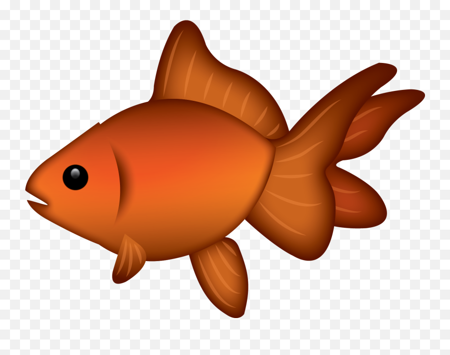 Goldfish Clipart Emoji Goldfish Emoji - Goldfish Emoji,Fish Emoji