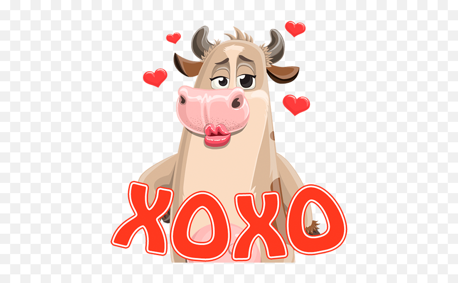 Crazy Cow Stickers For Whatsapp - Happy Emoji,Cow Emojis