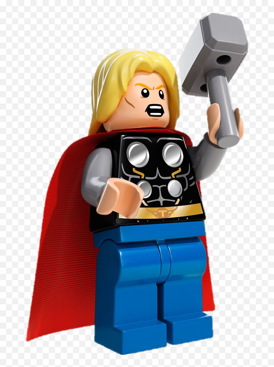 Download Toy Lego Thor Heroes Super - Lego Marvel Super Heroes Png Emoji,Lego Emoji