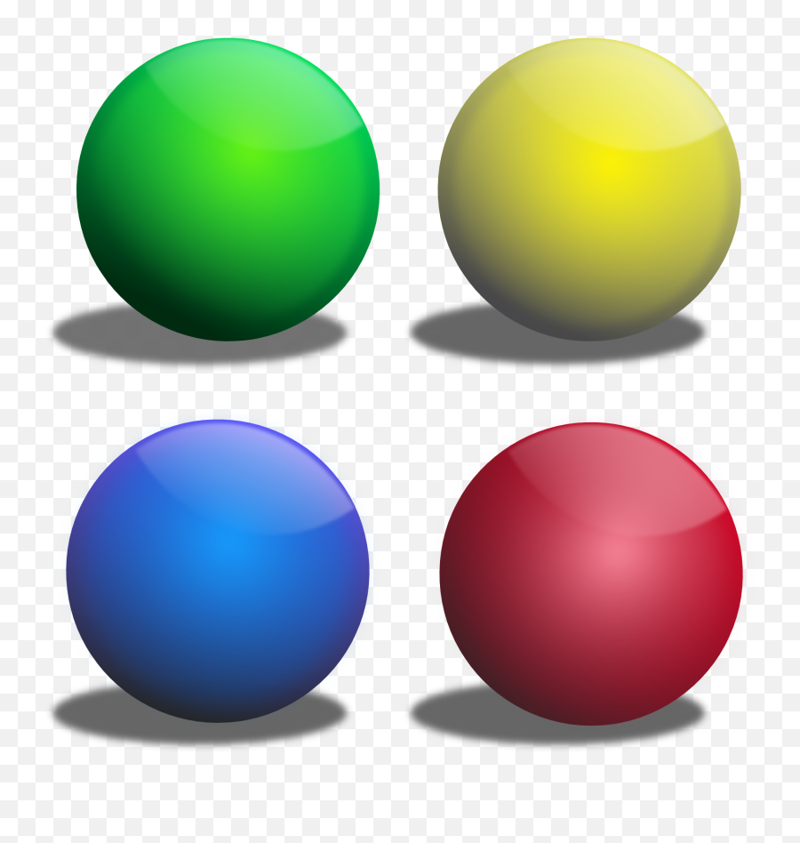 Color Spheres Esferas De Colores Clipart I2clipart - Coloured Balls Clip Art Emoji,Corazon Azul Facebook Emoticon