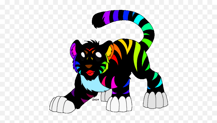 Top Tiger Zinda Hai Trailer Stickers - Cartoon Transparent Tiger Gif Emoji,Tiger Emoji Android