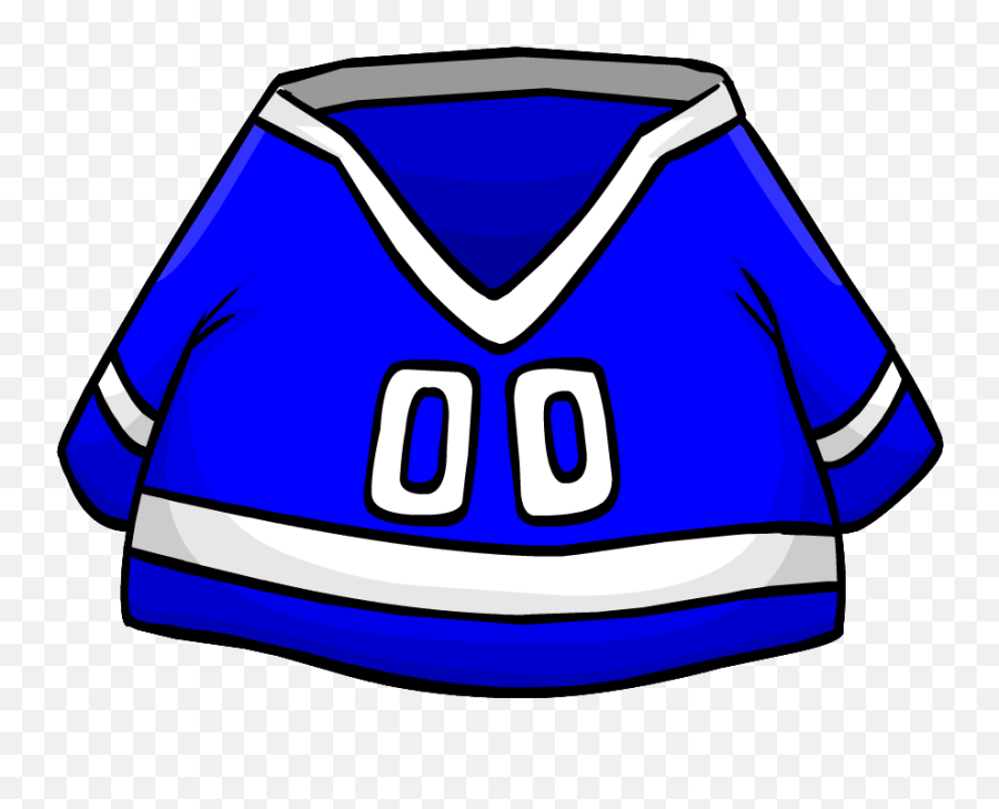 Blue Hockey Jersey Club Penguin Wiki Fandom - Jersey Emoji,Free Hockey Emojis
