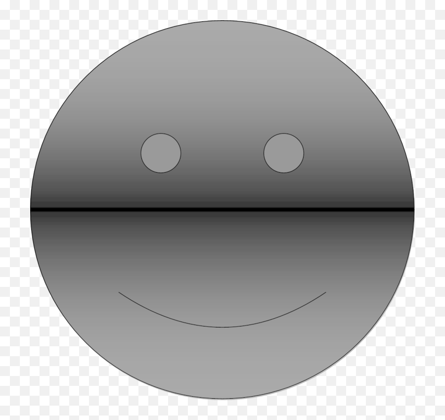 Black Gradient Smiley Face - Dot Emoji,Black Face Emoticon