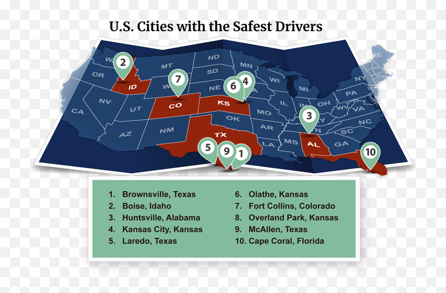Deadliest Cities For Us Drivers - Language Emoji,Emotions Chart And Their Opposites