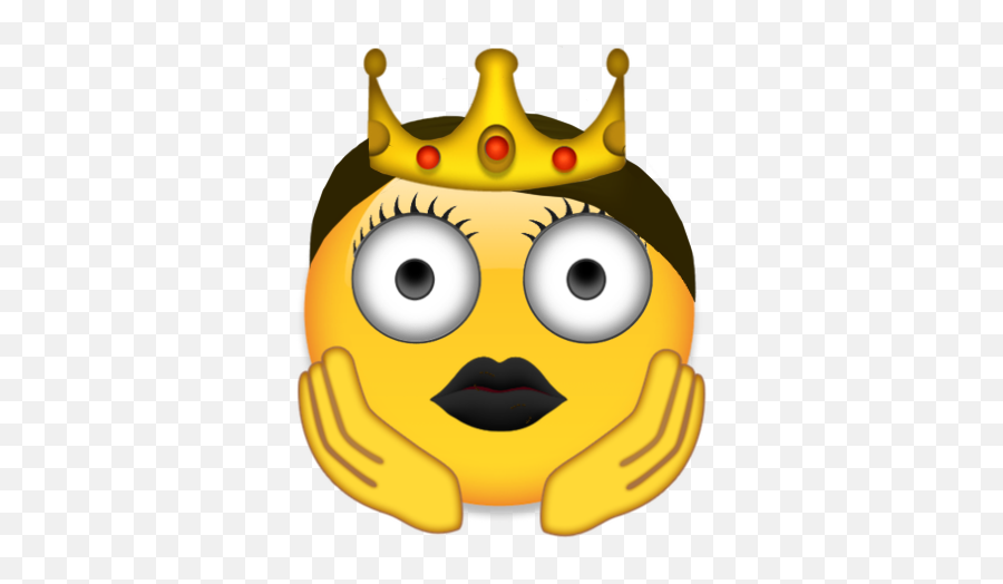 Emojis - Happy Emoji,Queen Emoji