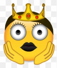 Emojis - Happy Emoji,Queen Emoji