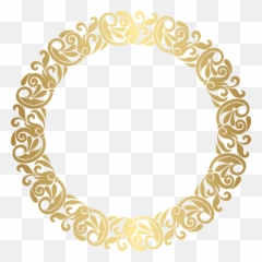 Gold Circle Frames Emoji,Emoji Border Frame Png Transparent