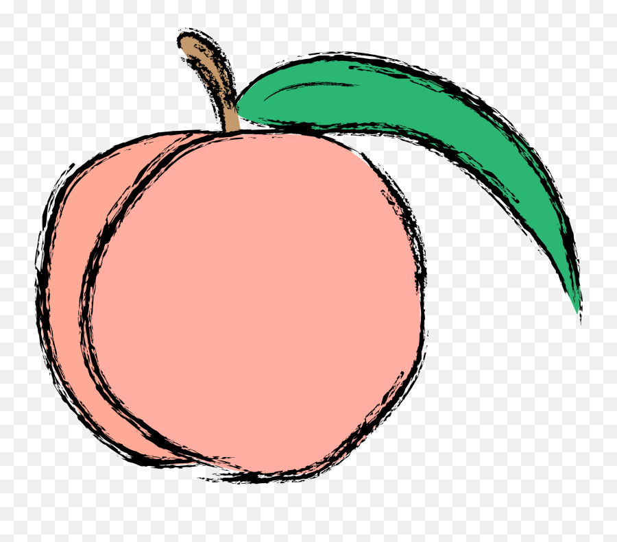Painted Pink Peach Free Image - Kawaii Transparent Peach Png Emoji,Emotions Peach