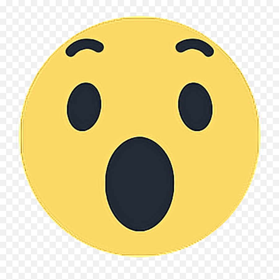 Tumblr Whatsapp Emoji Sticker By Yamiled Pedroza - Facebook Wow React Png,Wow Emoji Face
