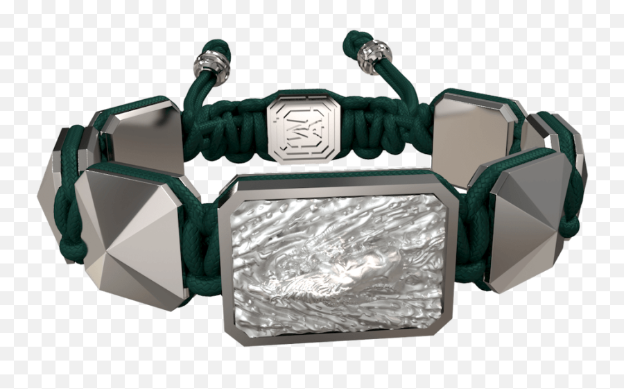Shop Iu0027m Different Bracelet With Black Ceramic And Sculpture Finished In Anthracite Color Complemented With A Dark Green Coloured Cord - Bracelet Emoji,Sculpture Distress Emotion
