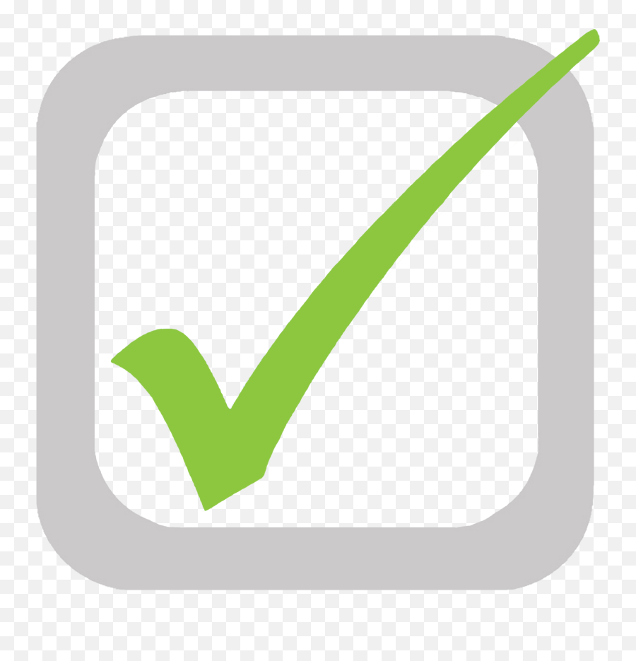 Checkbox Check Mark Tick Clip Art - Transparent Tick Box Png Emoji,Green Check Emoji