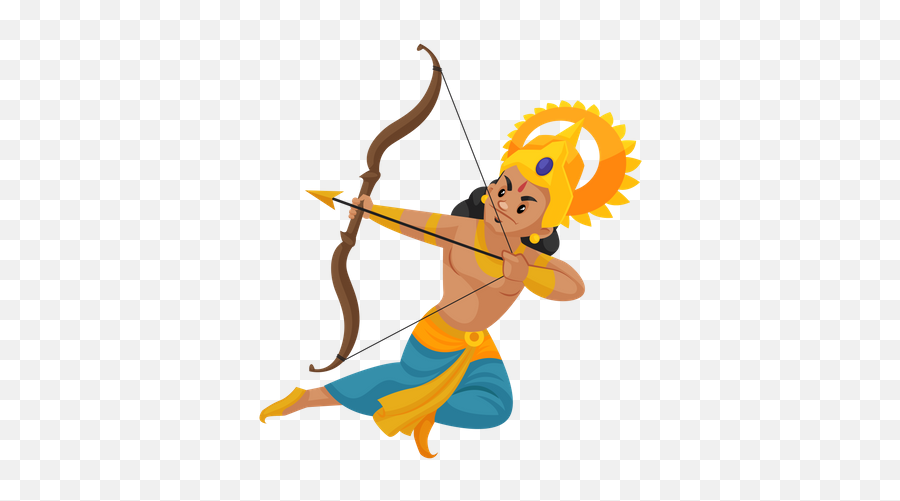 Top 10 Arrow Illustrations - Little Arjun With Bow And Arrow Emoji,Cute Text Emoticons Bow And Arrow