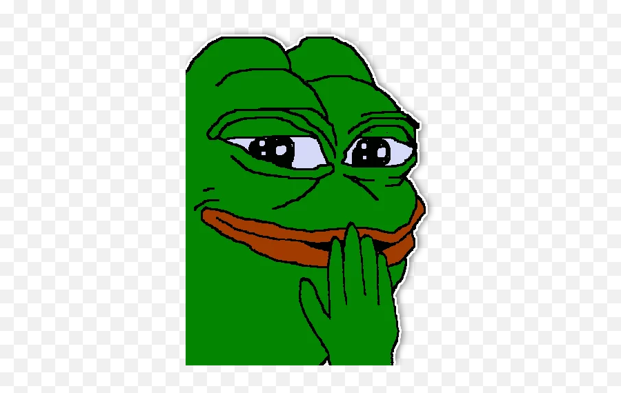 Frog Pepe Stickers For Telegram - Pepe Hand To Mouth Emoji,List Of Smug Emojis