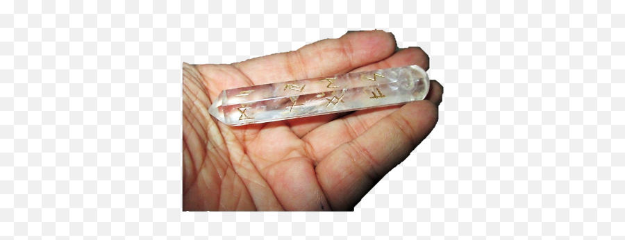 Jet Genuine Rune Carved Crystal Quartz Emoji,Healing Wand Of Emotions