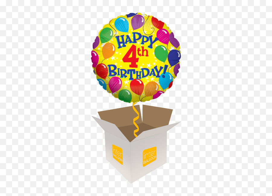 Solihull Helium Balloon Delivery In A Box Send Balloons To - Happy Birthday 10th Png Emoji,Birthday Balloon Emoji