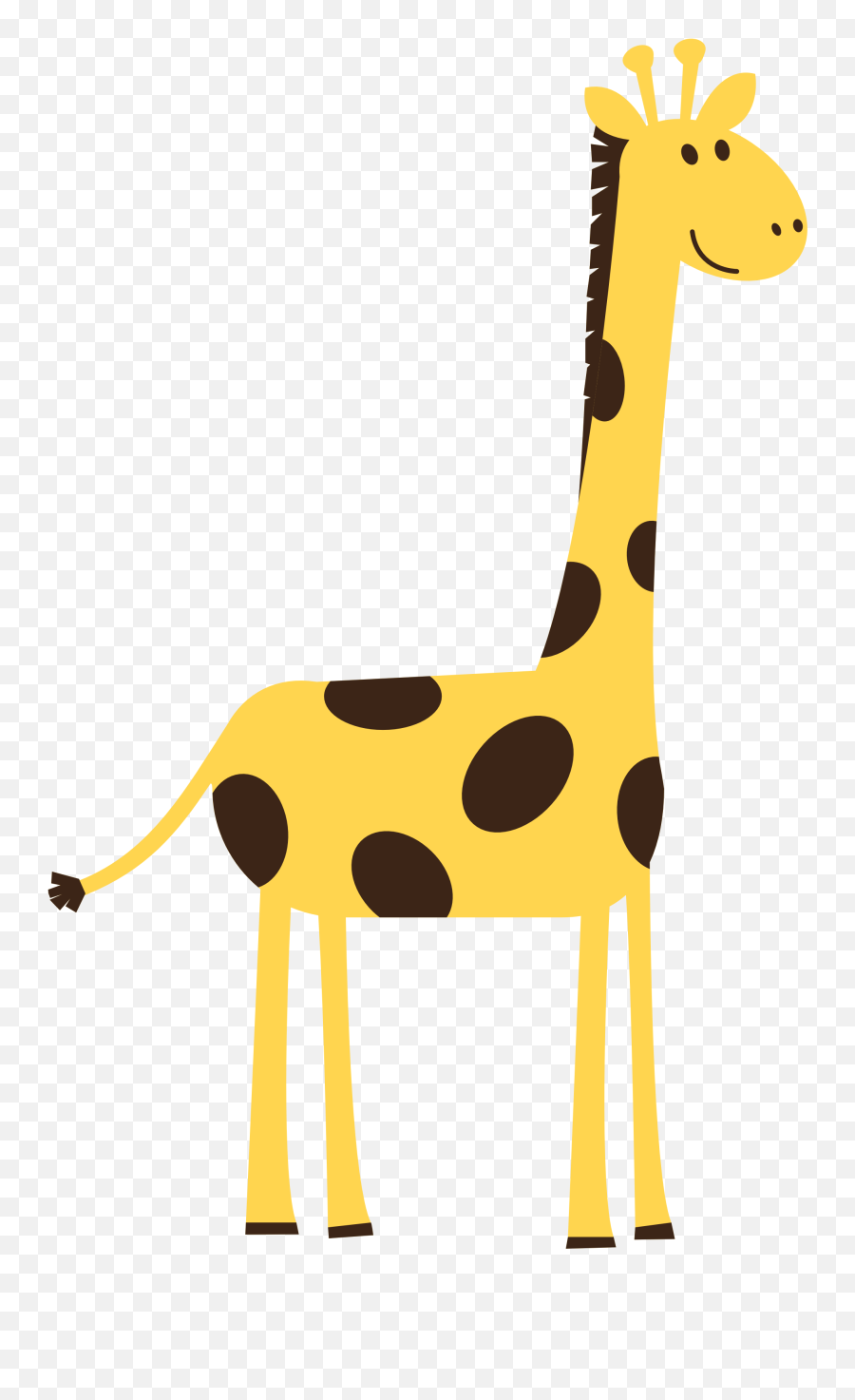 Clipart Frame Giraffe Clipart Frame - Simple Cute Giraffe Cartoon Emoji,Giraffe Emoticon