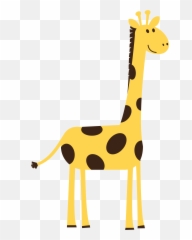 Clipart Frame Giraffe Clipart Frame - Simple Cute Giraffe Cartoon Emoji,Giraffe Emoticon